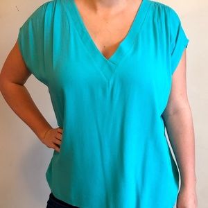 Teal Boutique Brand Crepe Blouse